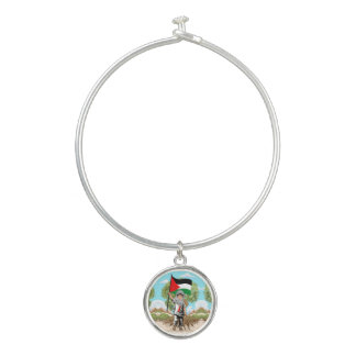 Child with Keffiyeh Palestine Flag  Bangle Bracelet
