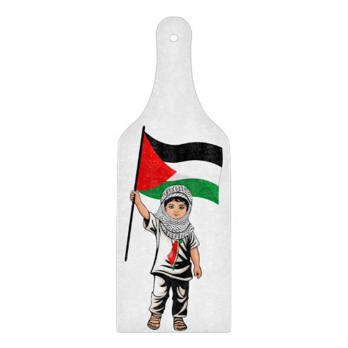 Child with Keffiyeh Palestine Flag  Cutting Board