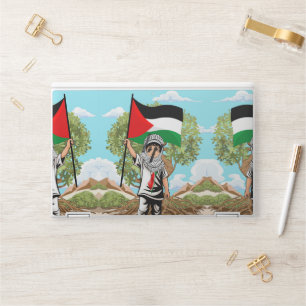 Child with Keffiyeh Palestine Flag HP Laptop Skin