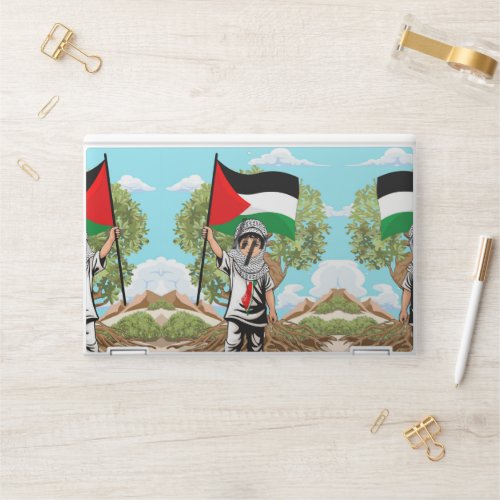 Child with Keffiyeh Palestine Flag  HP Laptop Skin