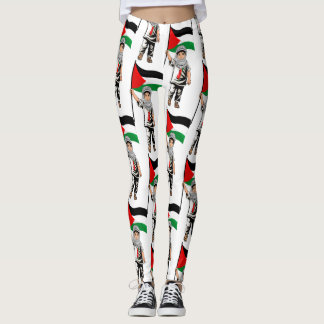 Child with Keffiyeh Palestine Flag  Leggings