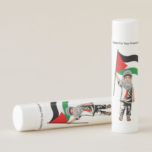 Child with Keffiyeh Palestine Flag  Lip Balm