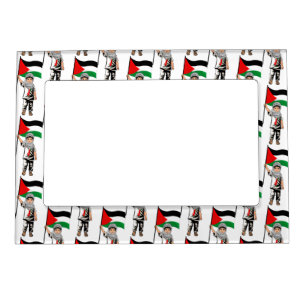 Child with Keffiyeh Palestine Flag  Magnetic Frame