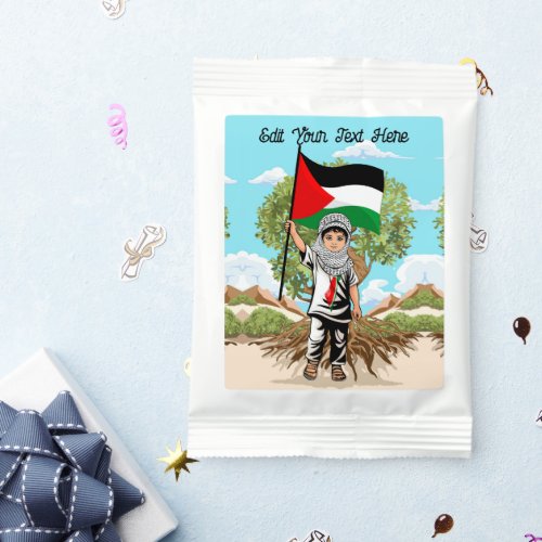 Child with Keffiyeh Palestine Flag  Margarita Drink Mix