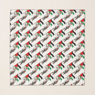 Child with Keffiyeh Palestine Flag Scarf