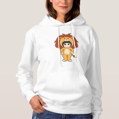 Child with Lion Costume Hoodie