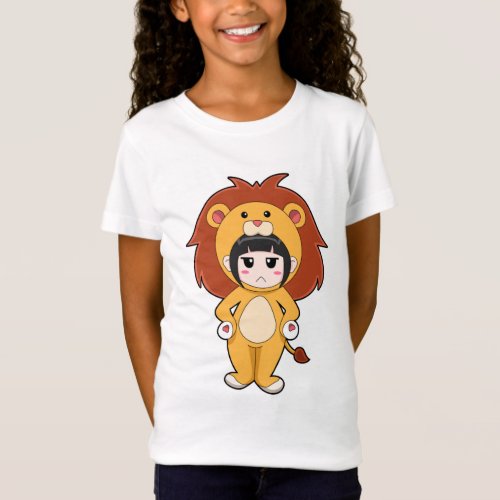 Child with Lion Costume T_Shirt