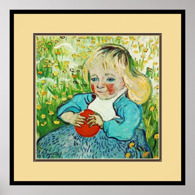 Child with Orange, 1890. Vincent van Gogh Poster (Front)