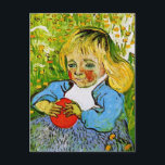 Child with Orange Van Gogh Fine Art Postcard<br><div class="desc">Auvers-sur-Oise, June 1890 Child with Orange, Vincent van Gogh. Oil on canvas, 50 x 51 cm. Switzerland, private collection. F 785, JH 2057 Vincent Willem van Gogh (30 March 1853 – 29 July 1890) was a Dutch Post-Impressionist artist. Some of his paintings are now among the world's best known, most...</div>