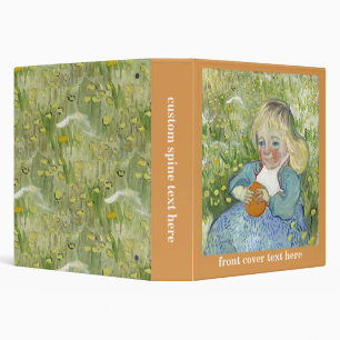 Child with Orange, Vincent Van Gogh 3 Ring Binder