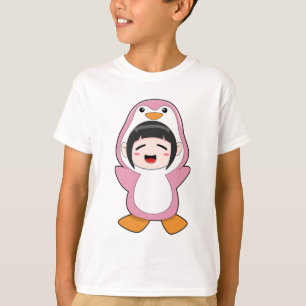 Child with Penguin Costume T-Shirt