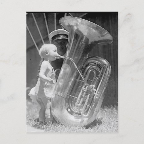 Child With Tuba Postcard