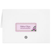 Child with wildflowers cards (Back Horizontal)