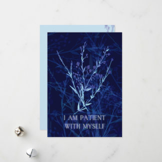 Childbirth Affirmation Card with flowers