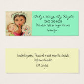 Childcare/Babysitting Card (Front & Back)