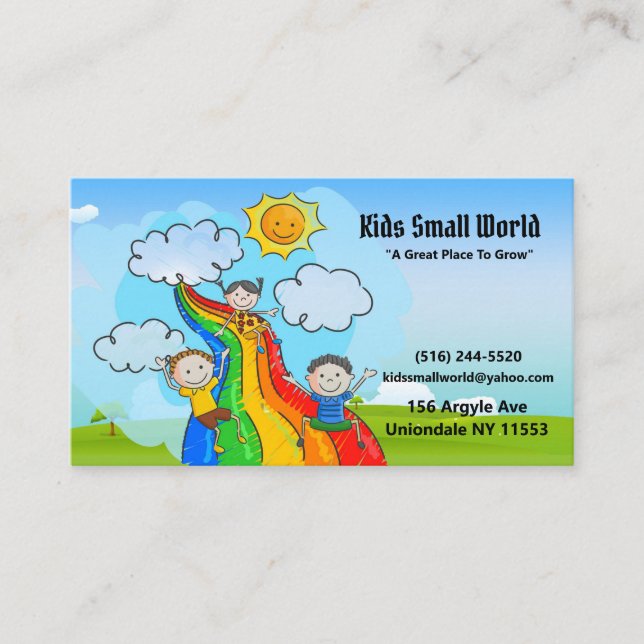 CHILDCARE BUSINESS CARD (Front)
