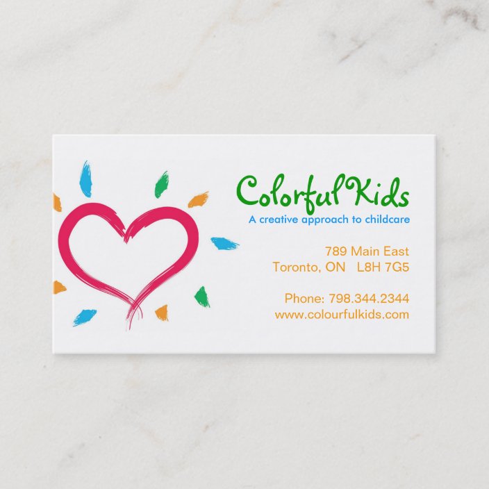 Childcare Business Cards