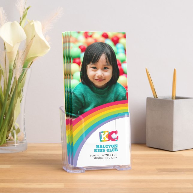 Childcare day centre kids club rainbow promo  brochure (Insitu)