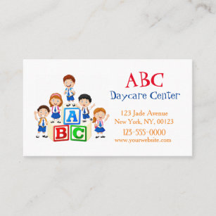 Childcare Daycare Babysitter Business Card