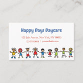 Child Care / Babysitter Magnetic Business Cards