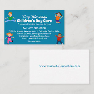 Childcare Daycare Babysitting Services Business Card