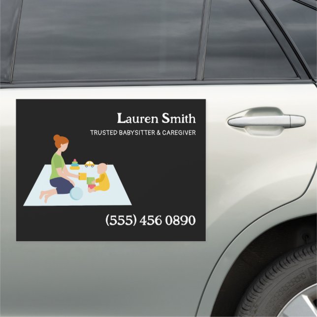 Childcare  Daycare Business Car Magnet (In Situ)