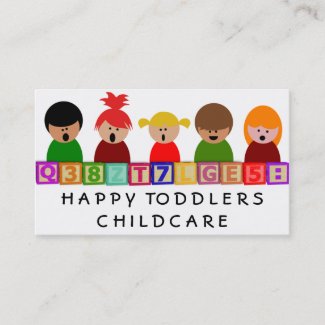 Childcare, Kindergarten Business Card