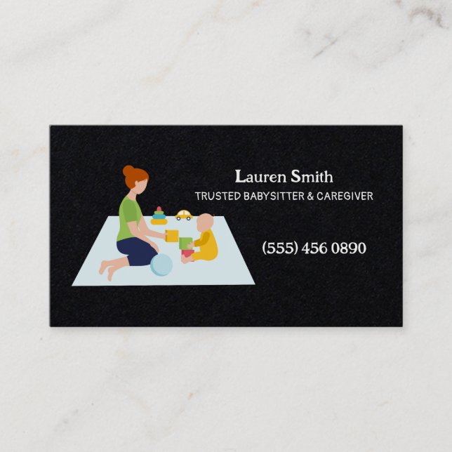 Childcare Premium Business Card (Front)