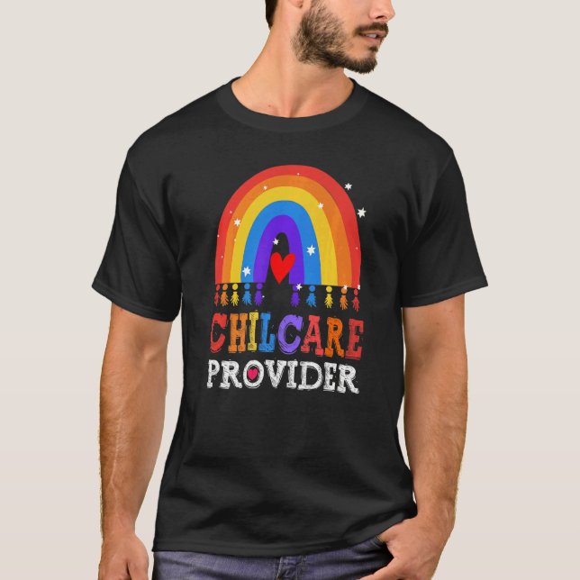 Childcare Provider Director Daycare Crew School Te T-Shirt (Front)