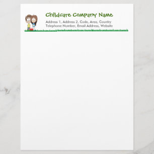 Childcare - Summer Camp - School Letter Head Letterhead