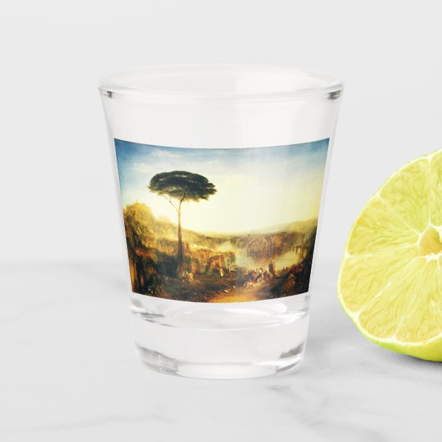 Childe Harold's Pilgrimage by Joseph Turner Shot Glass (Front)