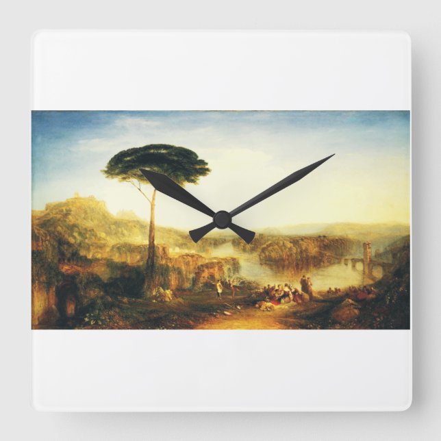Childe Harold's Pilgrimage by Joseph Turner Square Wall Clock (Front)