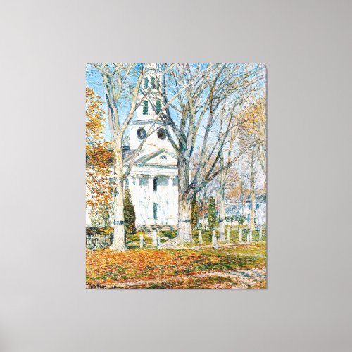 Childe Hassam Church at Old Lyme Canvas Print