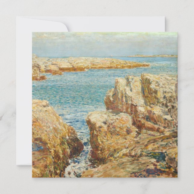 Childe Hassam - Coast Scene, Isles Of Shoals Holiday Card (Front)