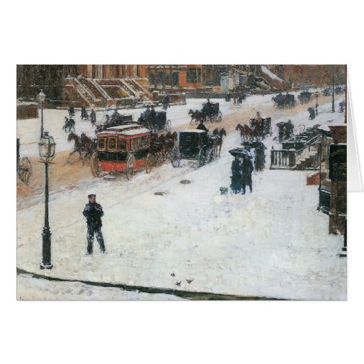 Childe Hassam - Fifth Avenue in Winter (Front Horizontal)