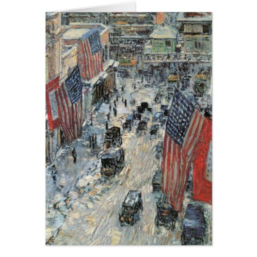Childe Hassam - Flags on Fifth Avenue Winter 1918 (Front)
