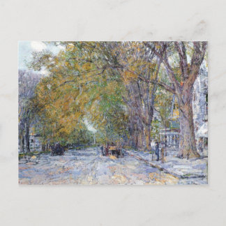 Childe Hassam - Main Street East Hampton Postcard