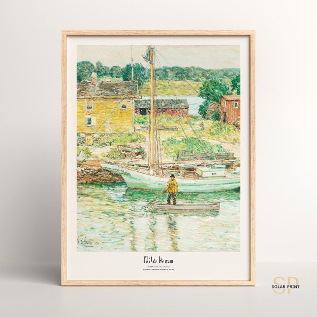 Childe Hassam Oyster Sloop, Cos Cob Art Print (Creator Uploaded)