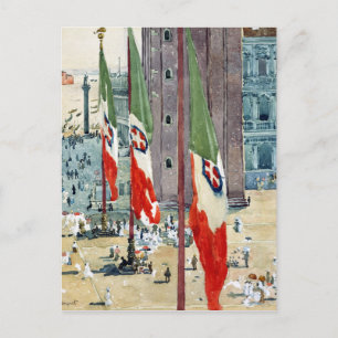 Childe Hassam Piazza di San Marco Postcard