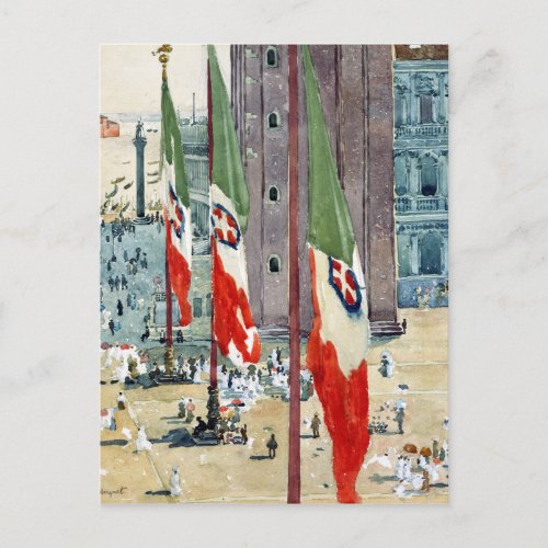 Childe Hassam Piazza di San Marco Postcard