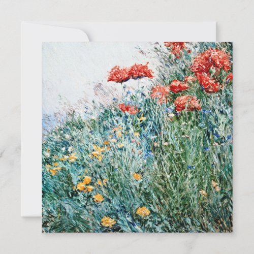 Childe Hassam _ Poppies Appledore Holiday Card