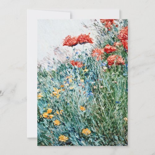 Childe Hassam _ Poppies Appledore Thank You Card