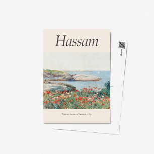 Childe Hassam Poppies Art Exhibition Poster Print Postcard