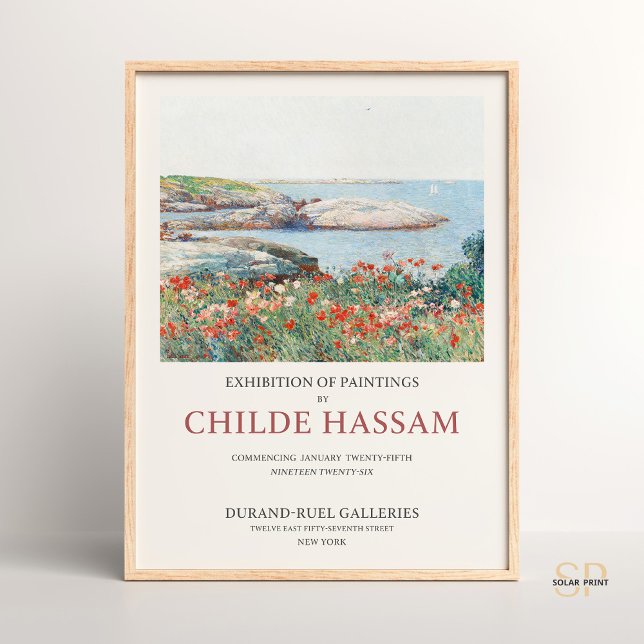 Childe Hassam Poppies Isles of Shoals Serenity Poster (Creator Uploaded)