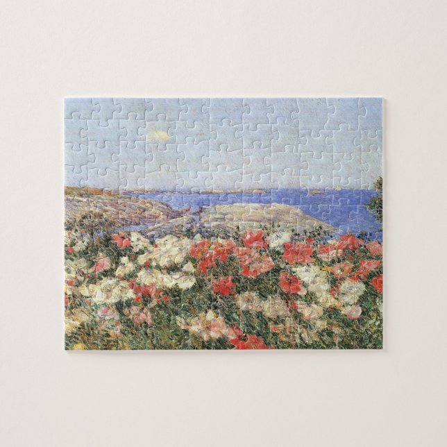 Childe Hassam - Poppies on the Isles of Shoals Jigsaw Puzzle (Horizontal)