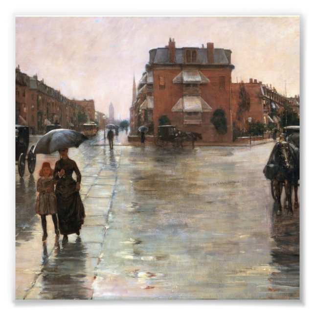 Childe Hassam - Rainy Day, Boston Photo Print (Front)
