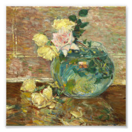 Childe Hassam - Roses In A Vase Photo Print