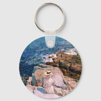 Childe Hassam - South Ledges Appledore Keychain