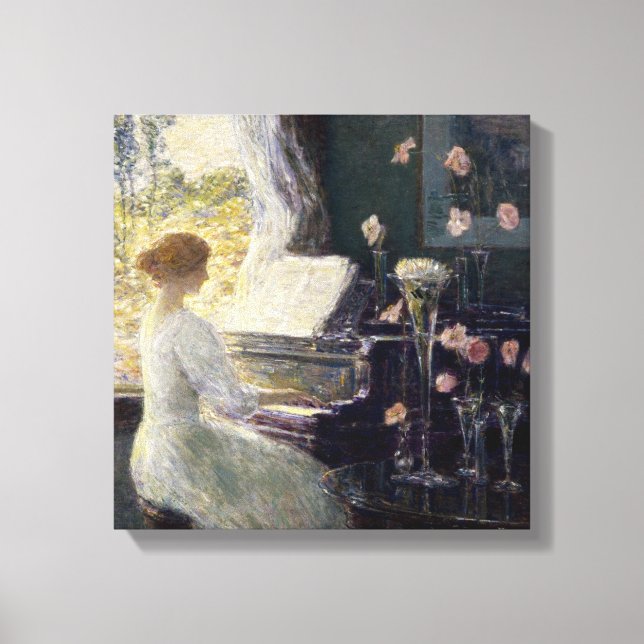 Childe Hassam - The Sonata Canvas Print (Front)