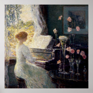 Childe Hassam, The Sonata, Impressionism, Poster